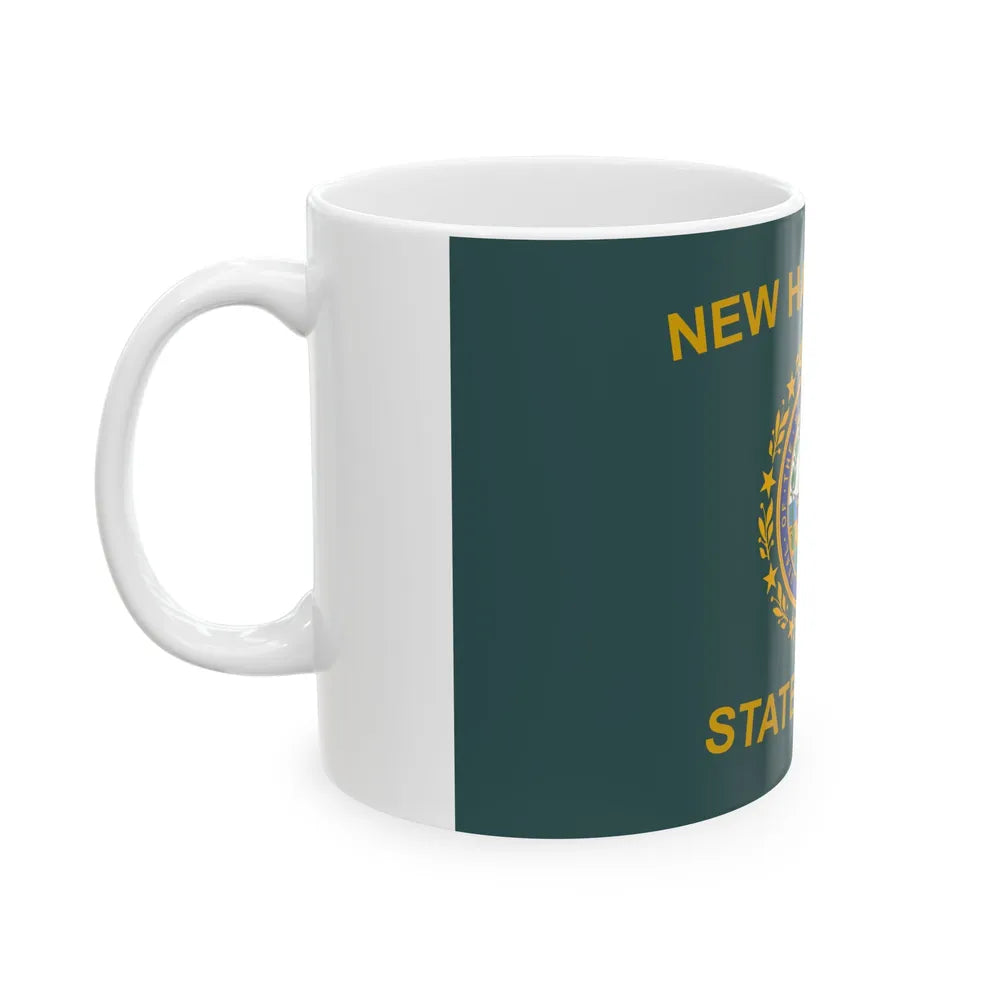 Flag of the New Hampshire State Police (United States) White Coffee Mug - Go Mug Yourself