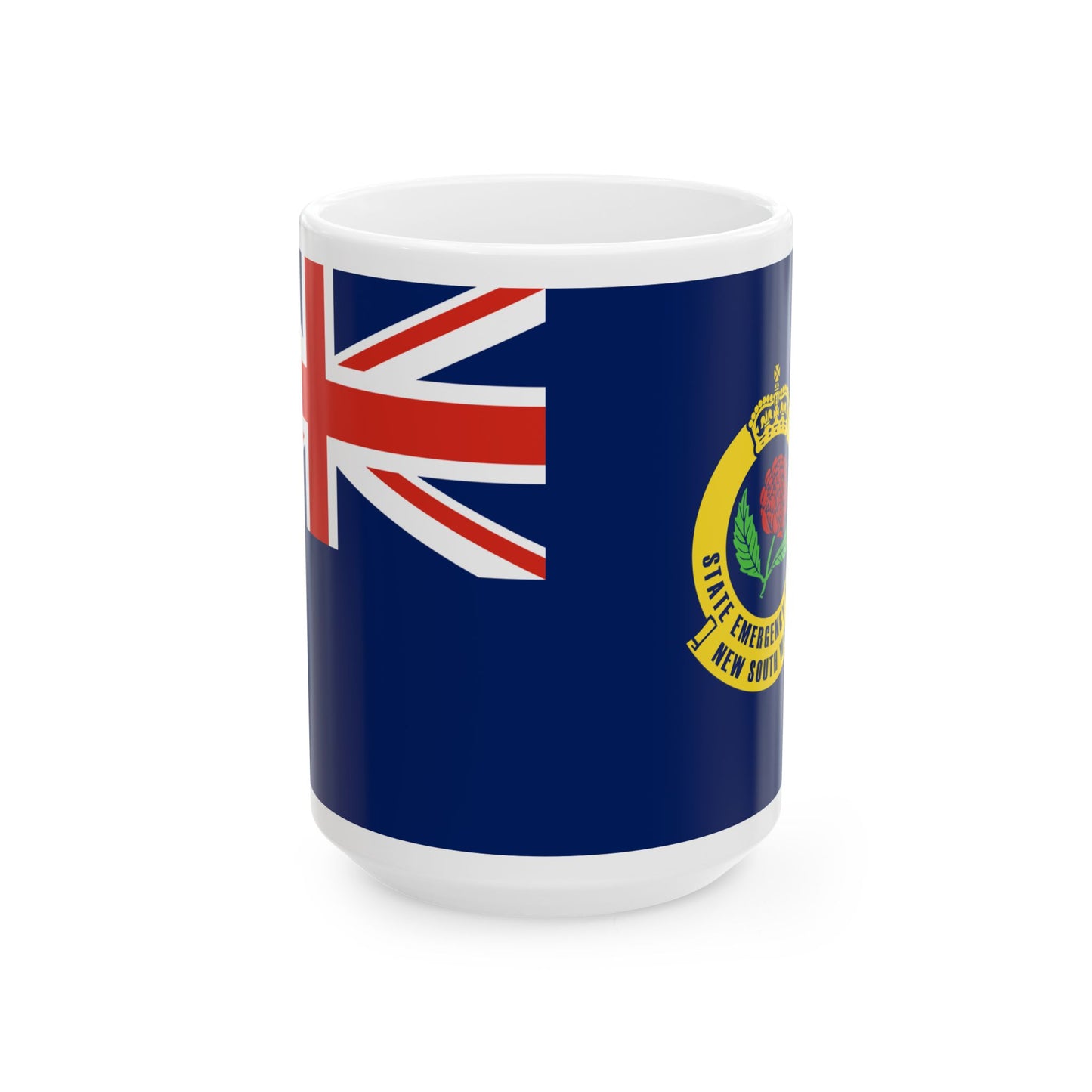 Flag of the New South Wales SES (Australia) White Coffee Mug-15oz-Go Mug Yourself