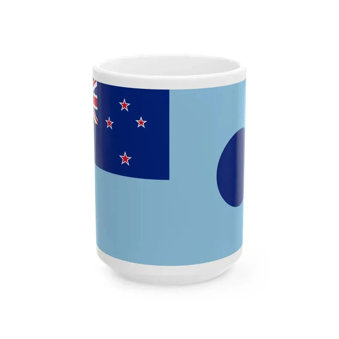 Flag of the New Zealand Ministry of Transport 1968-1998 (New Zealand) White Coffee Mug 15oz - Go Mug Yourself