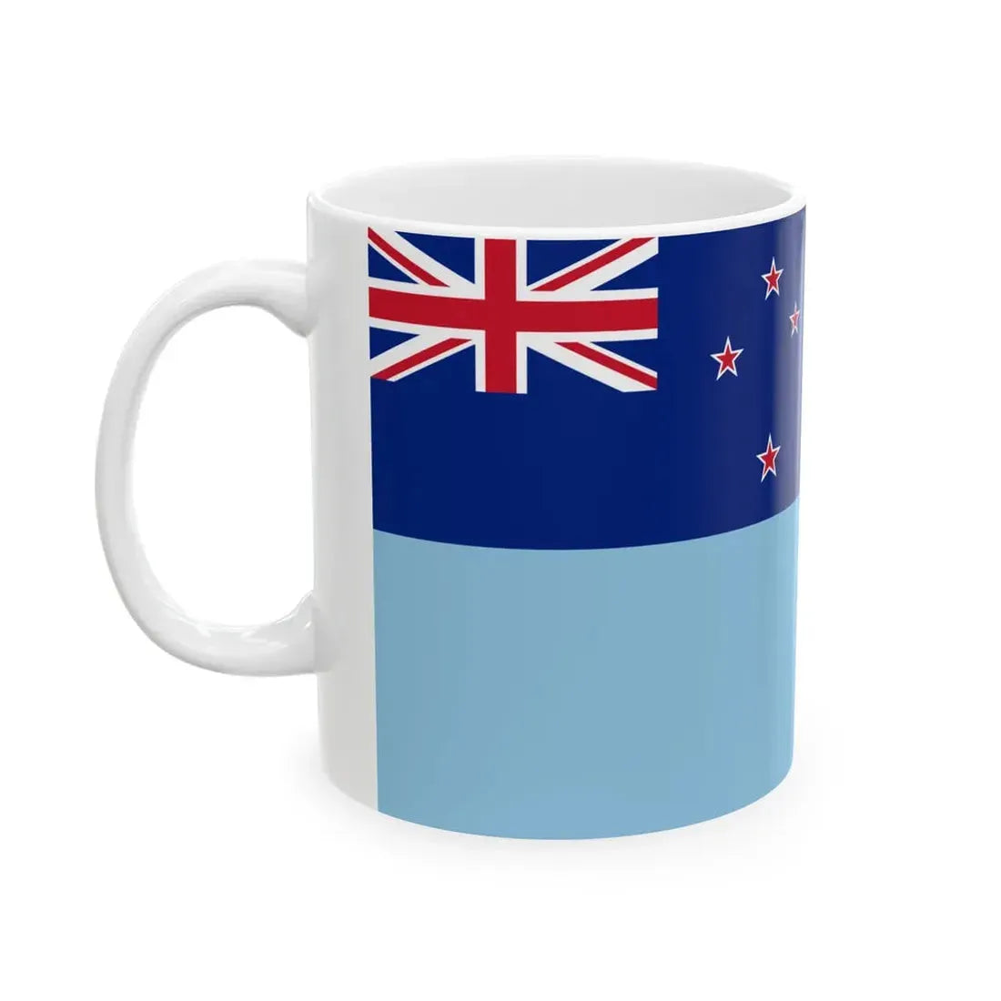 Flag of the New Zealand Ministry of Transport 1968-1998 (New Zealand) White Coffee Mug - Go Mug Yourself