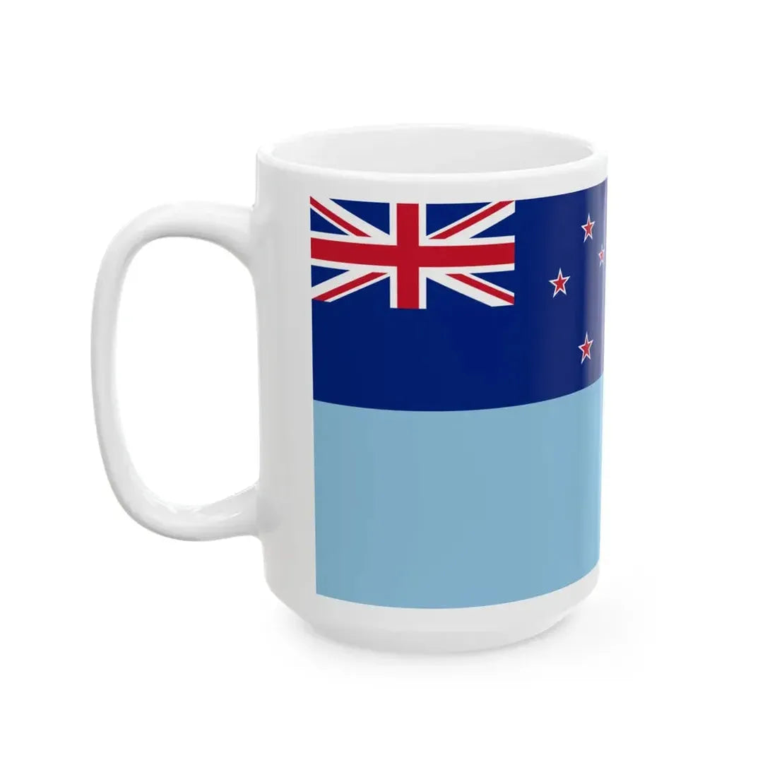 Flag of the New Zealand Ministry of Transport 1968-1998 (New Zealand) White Coffee Mug - Go Mug Yourself
