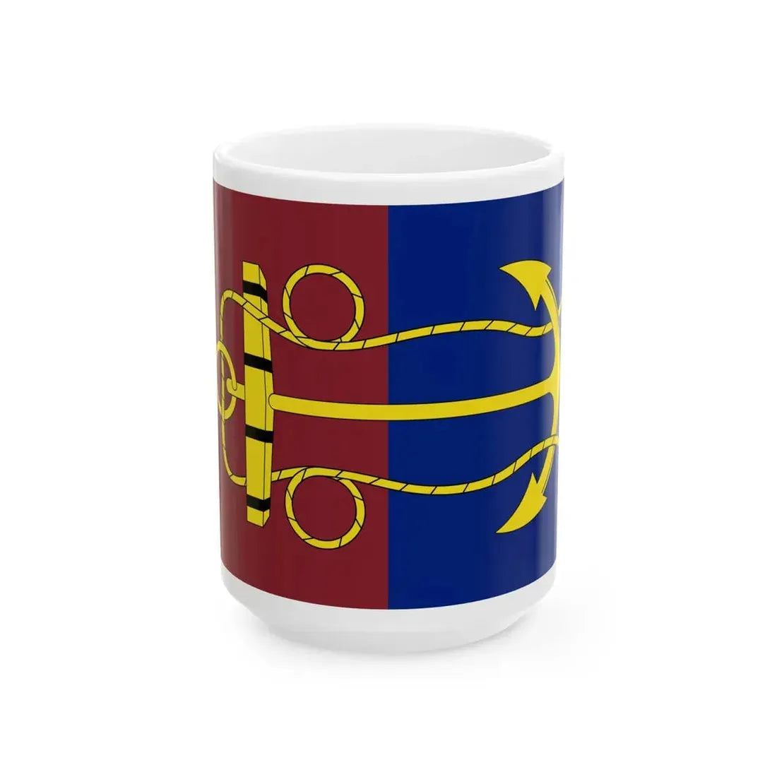 Flag of the New Zealand Navy Board (New Zealand) White Coffee Mug 15oz - Go Mug Yourself