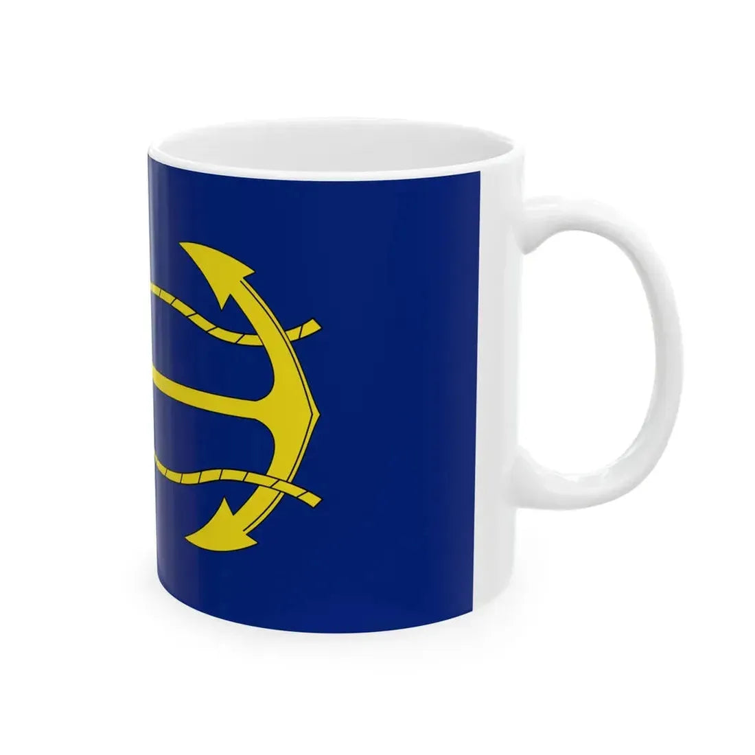 Flag of the New Zealand Navy Board (New Zealand) White Coffee Mug - Go Mug Yourself