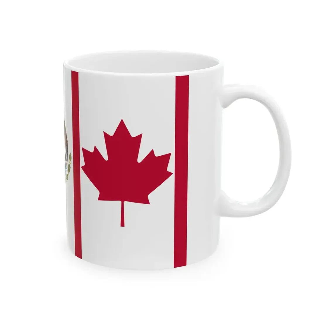 Flag of the North American Free Trade Agreement standard version (Canada) White Coffee Mug - Go Mug Yourself
