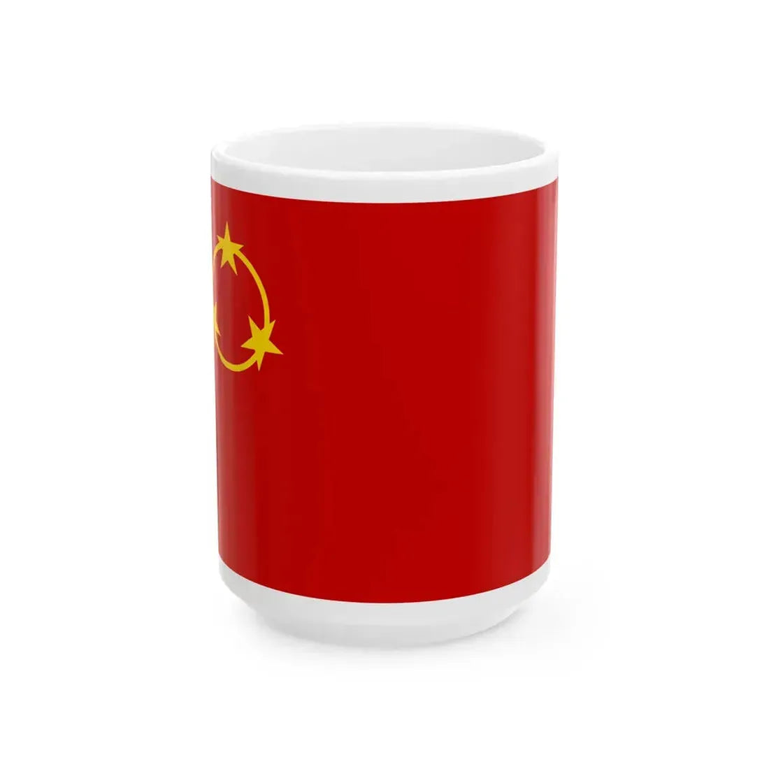 Flag of the North Kalimantan Communist Party (Malaysia) White Coffee Mug 15oz - Go Mug Yourself