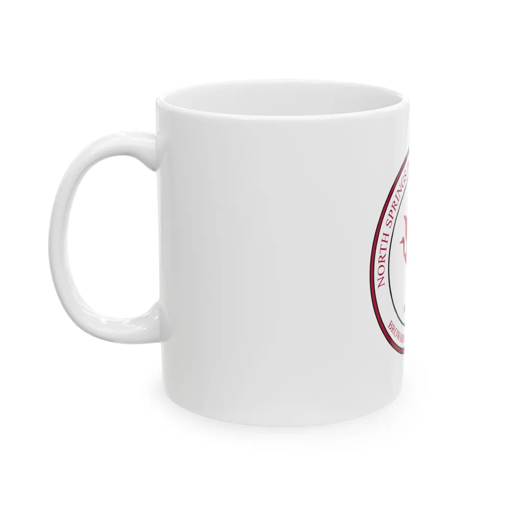 Flag of the North Springs Improvement District Florida (United States) White Coffee Mug - Go Mug Yourself