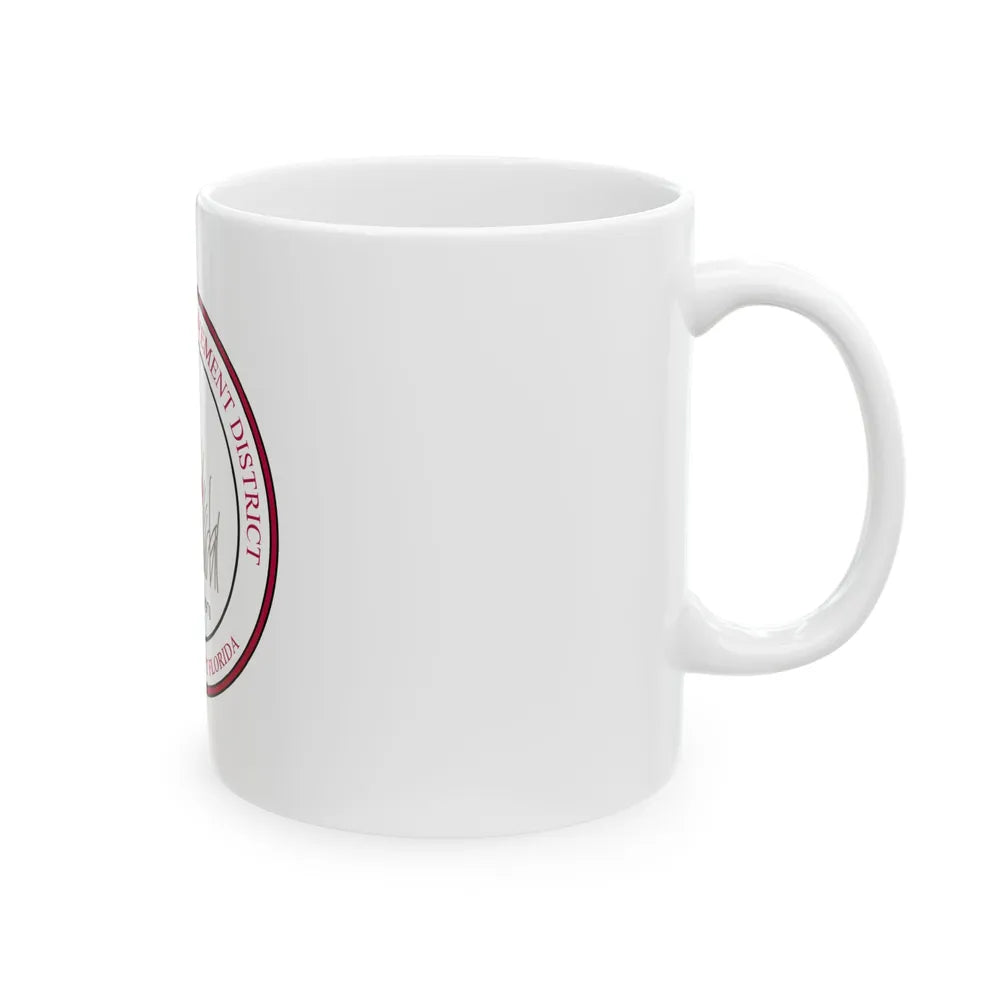 Flag of the North Springs Improvement District Florida (United States) White Coffee Mug - Go Mug Yourself