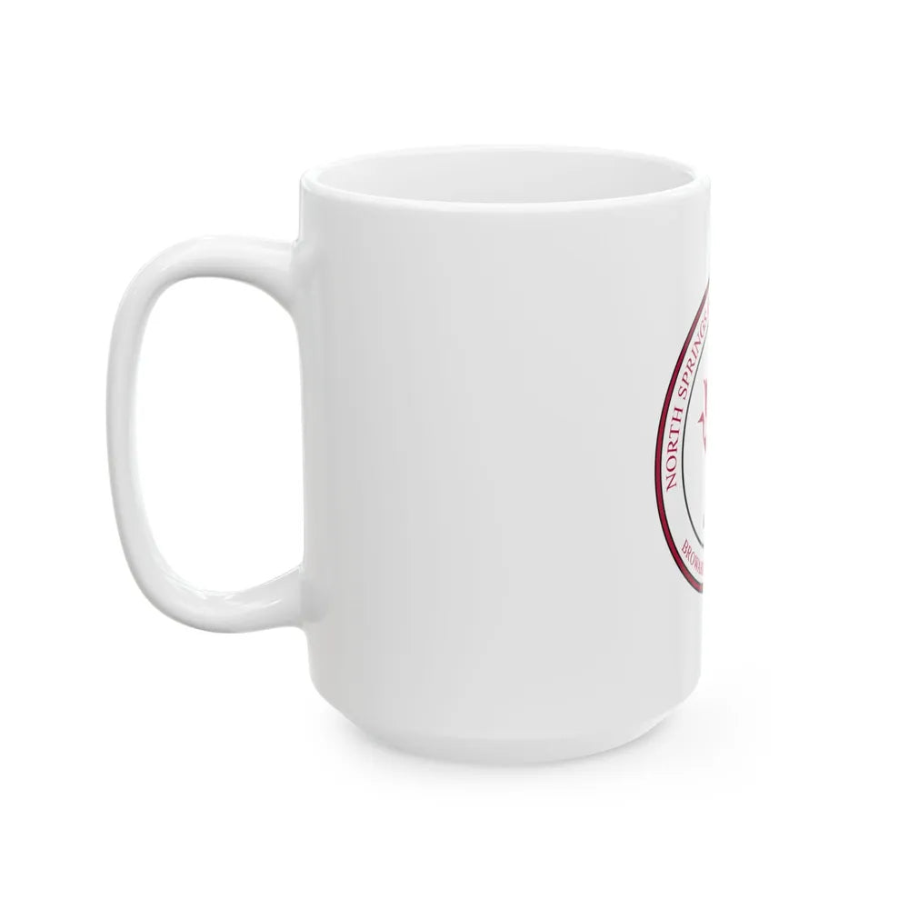 Flag of the North Springs Improvement District Florida (United States) White Coffee Mug - Go Mug Yourself