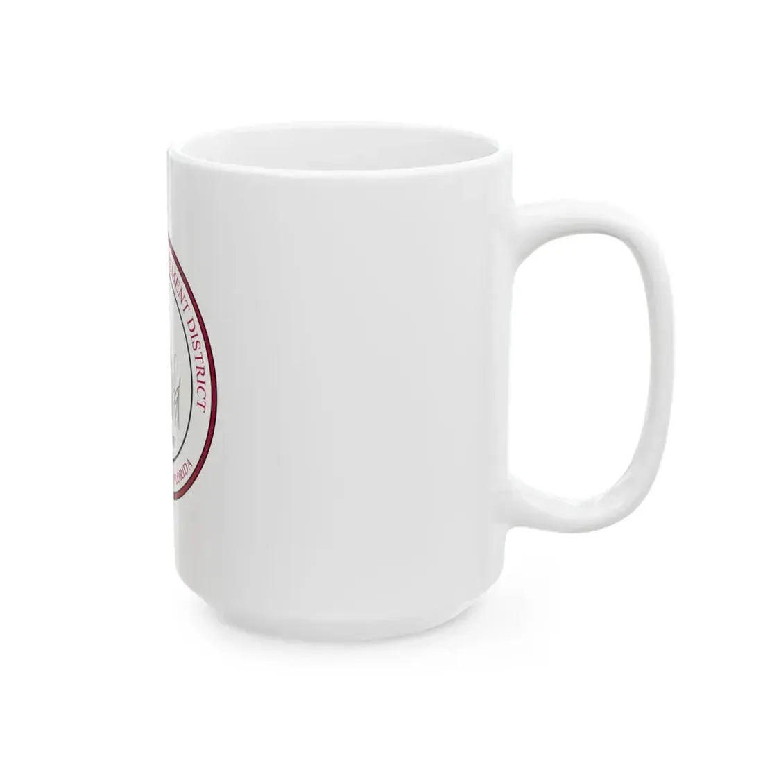 Flag of the North Springs Improvement District Florida (United States) White Coffee Mug - Go Mug Yourself