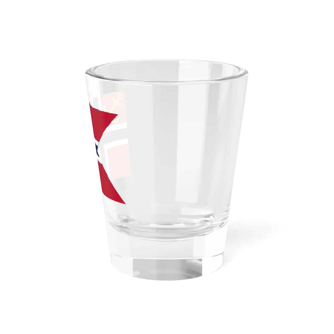 Flag of the Norwegian Shipping and Trade Mission (Norway) Shot Glass 1.5oz - Go Mug Yourself