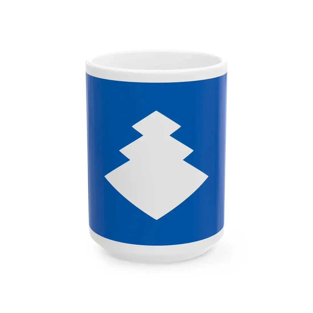 Flag of the Ogasawara Lords of Kokura in Buzen Province A (Japan) White Coffee Mug 15oz - Go Mug Yourself