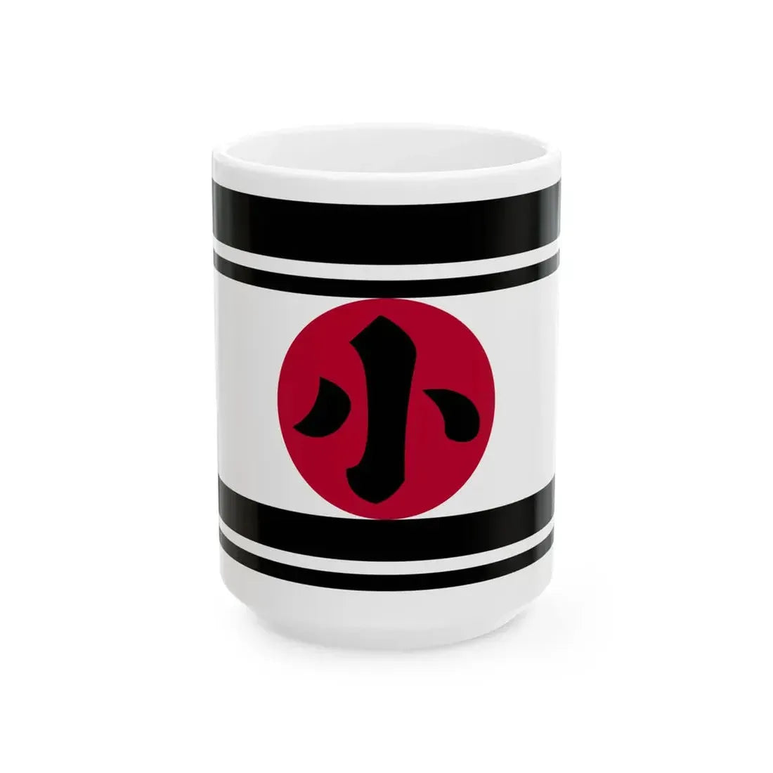 Flag of the Ogasawara Lords of Kokura in Buzen Province C (Japan) White Coffee Mug 15oz - Go Mug Yourself