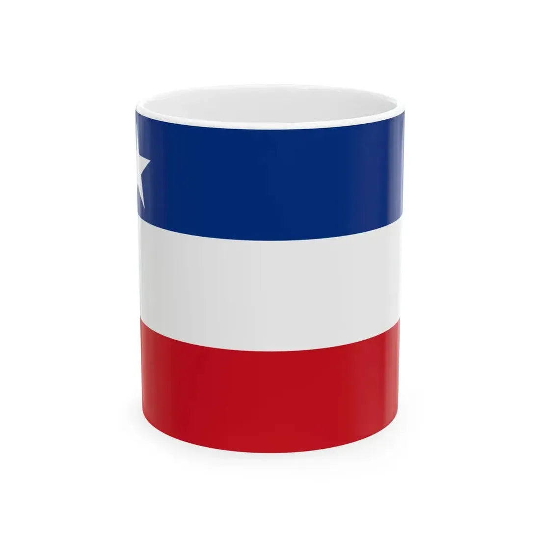Flag of the Okinawa Civilian Administration (Japan) White Coffee Mug 11oz - Go Mug Yourself