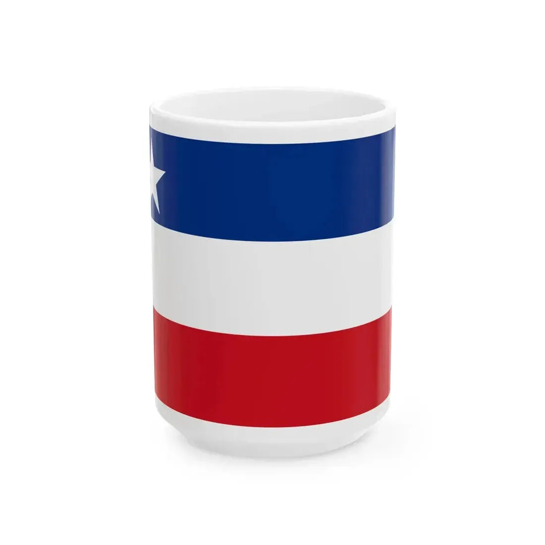 Flag of the Okinawa Civilian Administration (Japan) White Coffee Mug 15oz - Go Mug Yourself