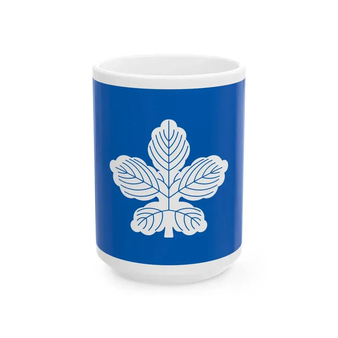 Flag of the Omura Lords of Omura in Hizen Province A (Japan) White Coffee Mug 15oz - Go Mug Yourself
