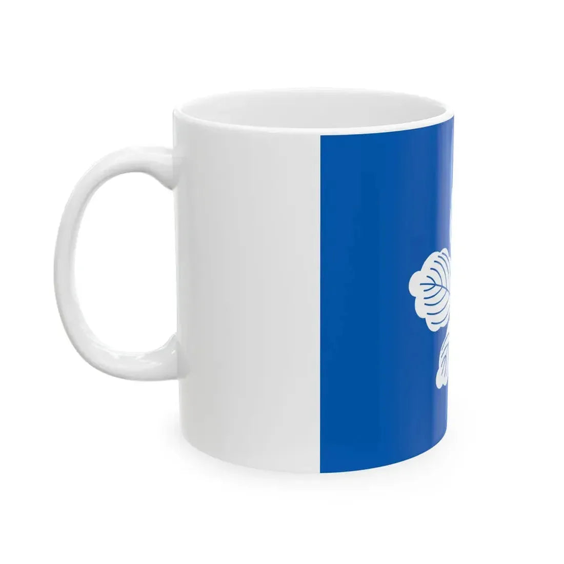 Flag of the Omura Lords of Omura in Hizen Province A (Japan) White Coffee Mug - Go Mug Yourself