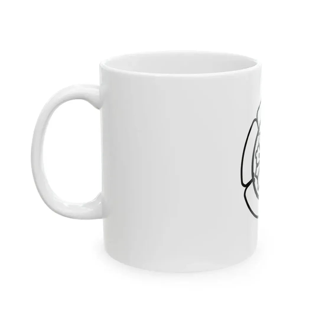 Flag of the Omura Lords of Omura in Hizen Province B (Japan) White Coffee Mug - Go Mug Yourself