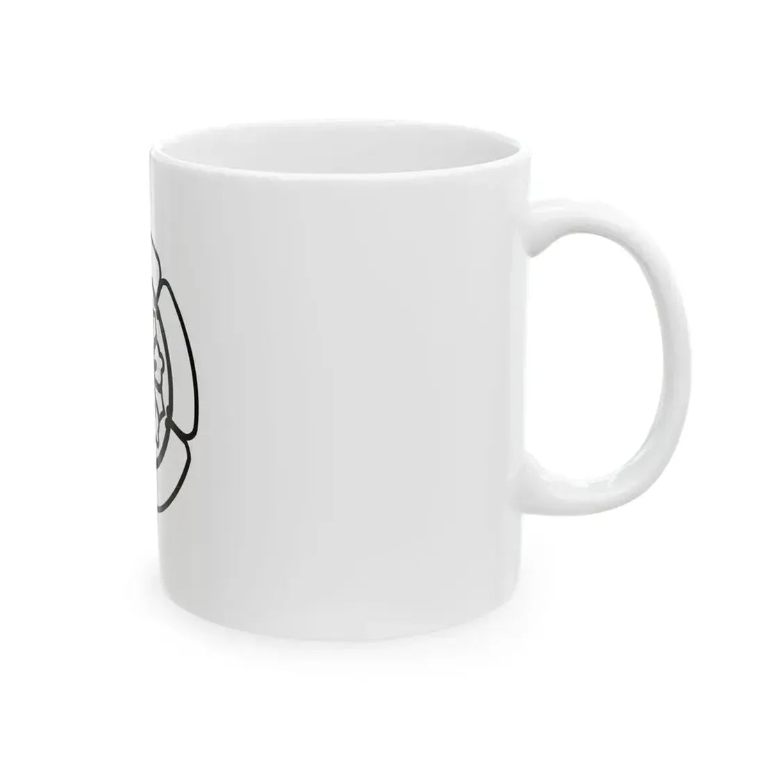 Flag of the Omura Lords of Omura in Hizen Province B (Japan) White Coffee Mug - Go Mug Yourself
