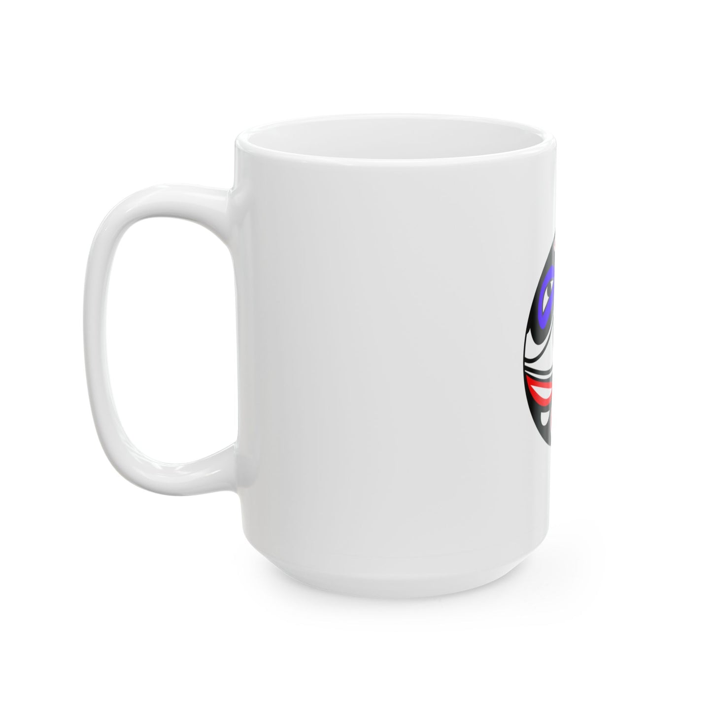 Flag of the Organized Village of Kake (United States) White Coffee Mug-Go Mug Yourself