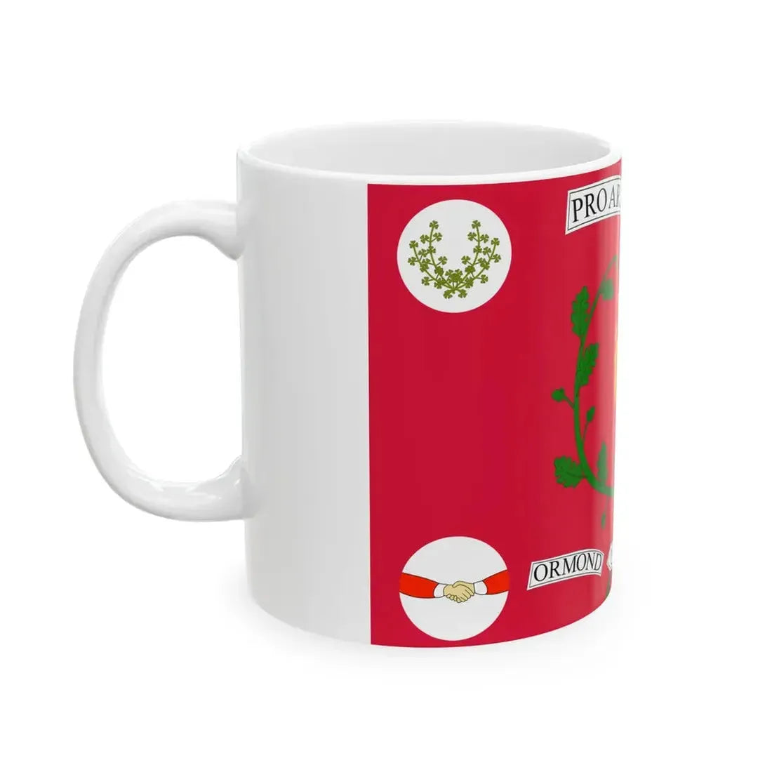 Flag of the Ormond Union Cavalry (Ireland) White Coffee Mug - Go Mug Yourself