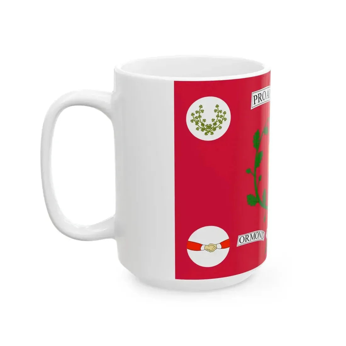 Flag of the Ormond Union Cavalry (Ireland) White Coffee Mug - Go Mug Yourself