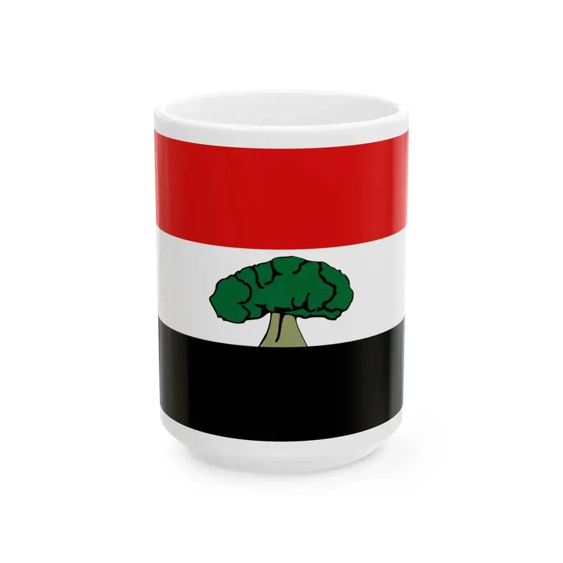 Flag of the Oromia Region (Ethiopia) White Coffee Mug 15oz - Go Mug Yourself