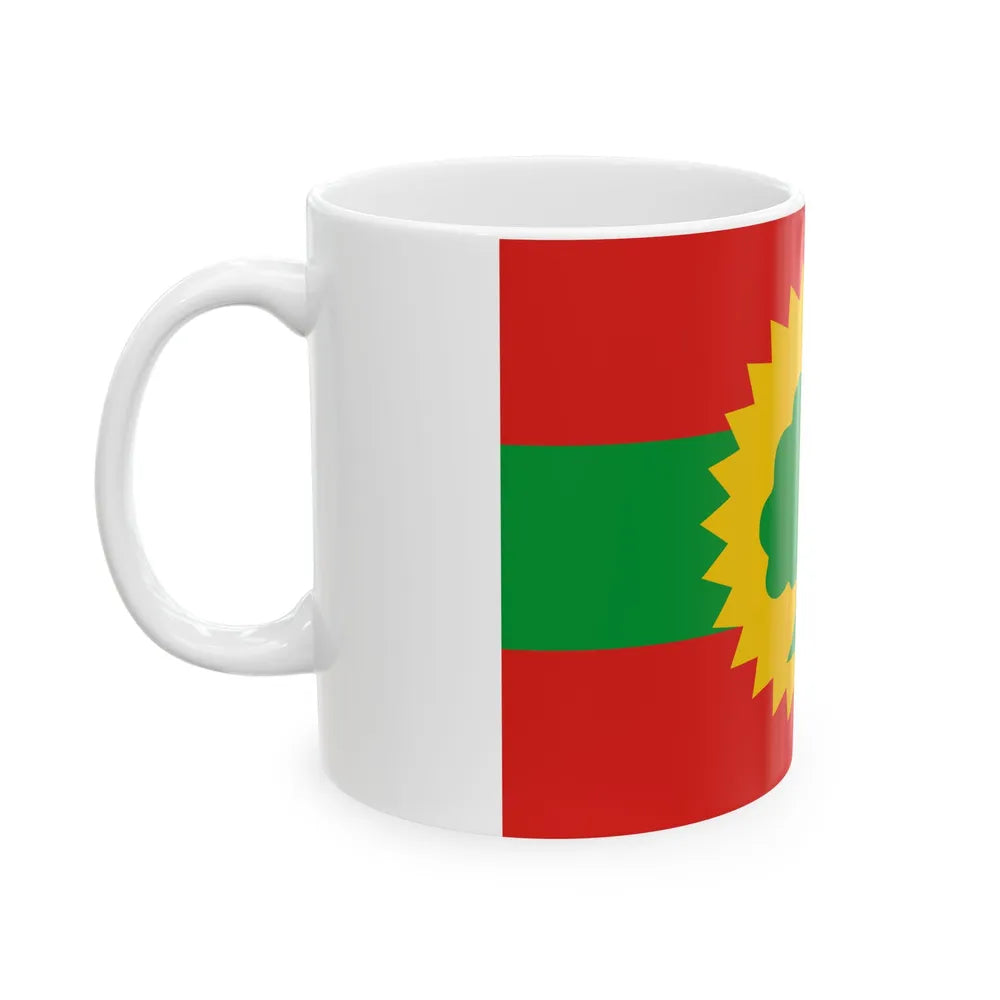 Flag of the Oromo Liberation Front (Ethiopia) White Coffee Mug - Go Mug Yourself