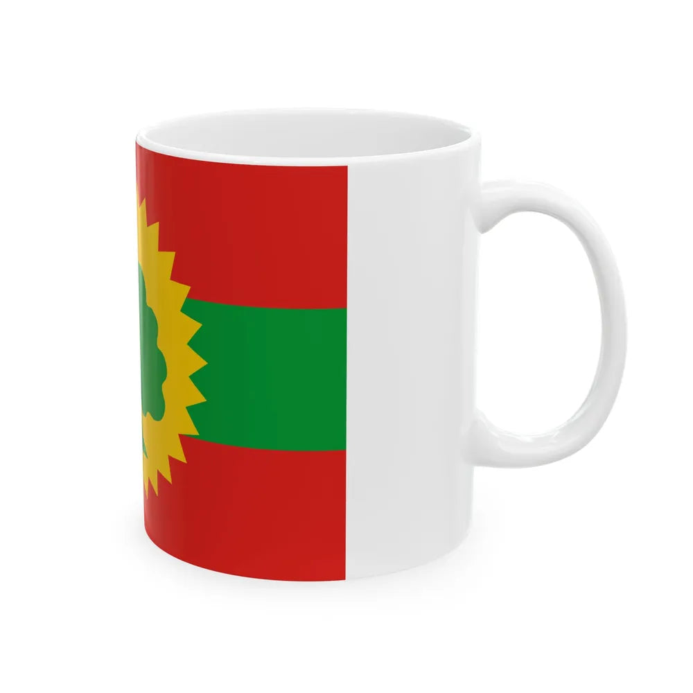 Flag of the Oromo Liberation Front (Ethiopia) White Coffee Mug - Go Mug Yourself