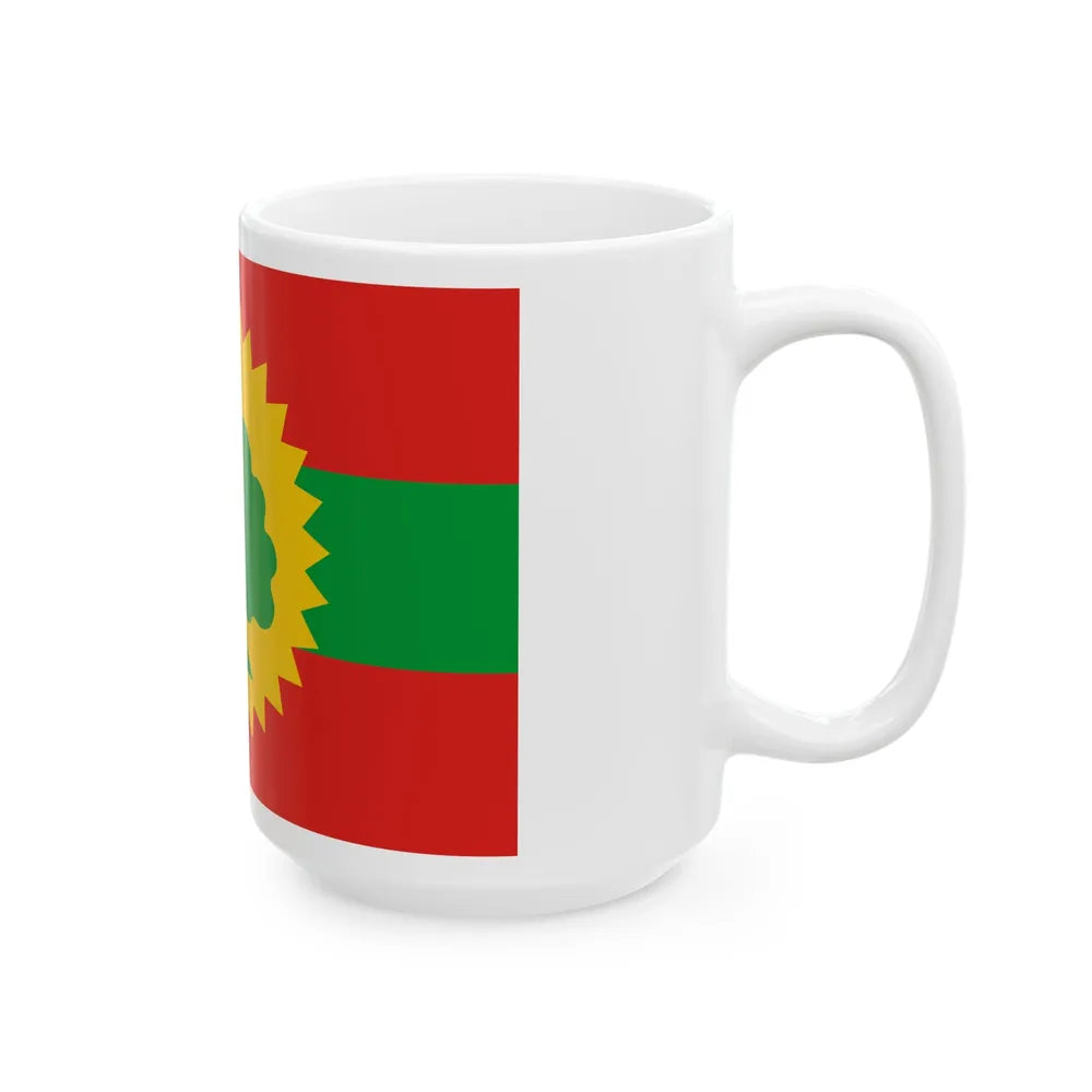 Flag of the Oromo Liberation Front (Ethiopia) White Coffee Mug - Go Mug Yourself