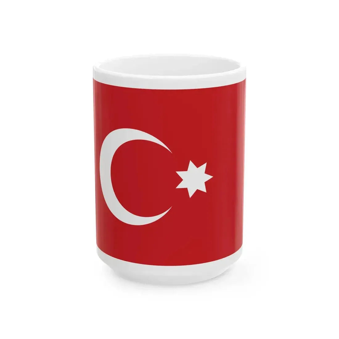 Flag of the Ottoman Empire also used in Egypt (Egypt) White Coffee Mug 15oz - Go Mug Yourself