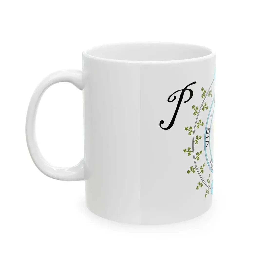 Flag of the Parsonstown Volunteers (Ireland) White Coffee Mug - Go Mug Yourself