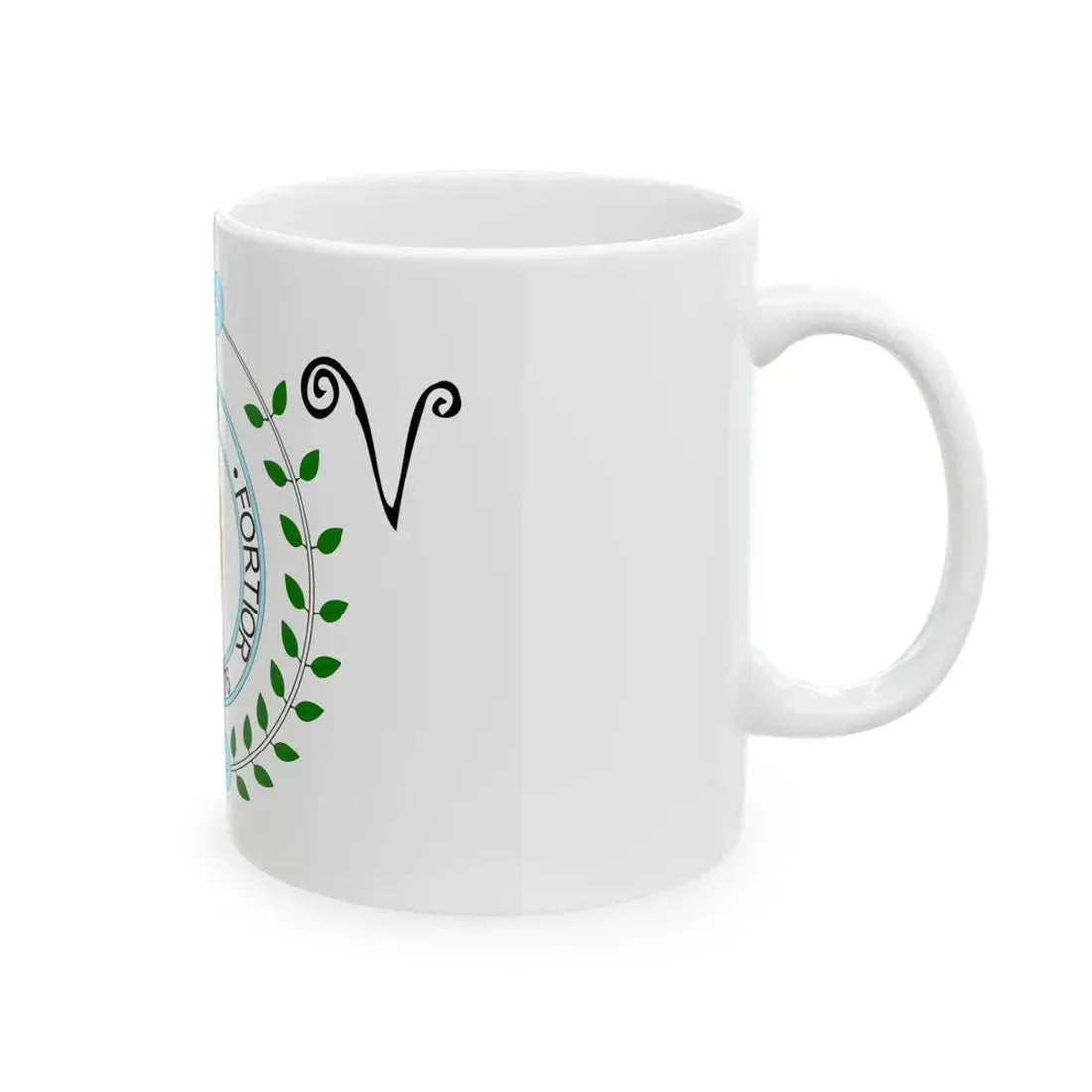 Flag of the Parsonstown Volunteers (Ireland) White Coffee Mug - Go Mug Yourself
