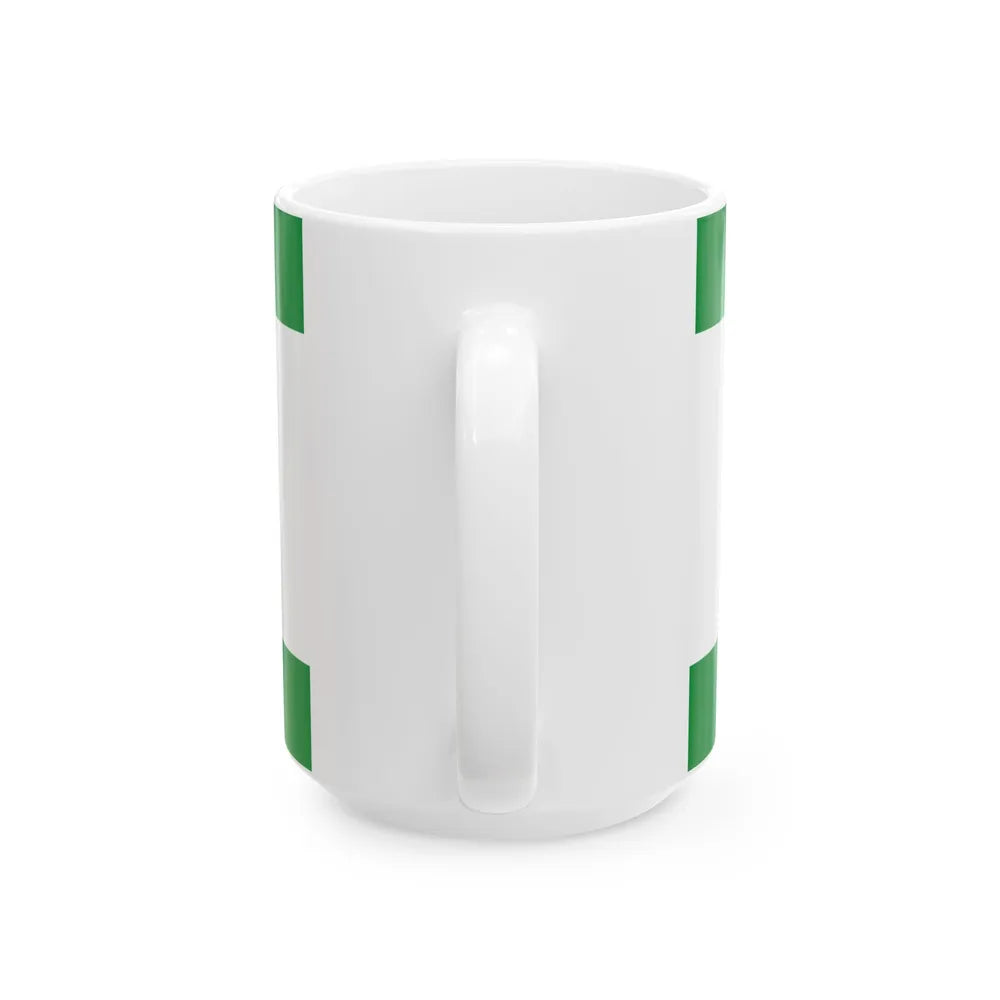 Flag of the Party of Democratic Action 1996 (Bosnia and Herzegovina) White Coffee Mug - Go Mug Yourself
