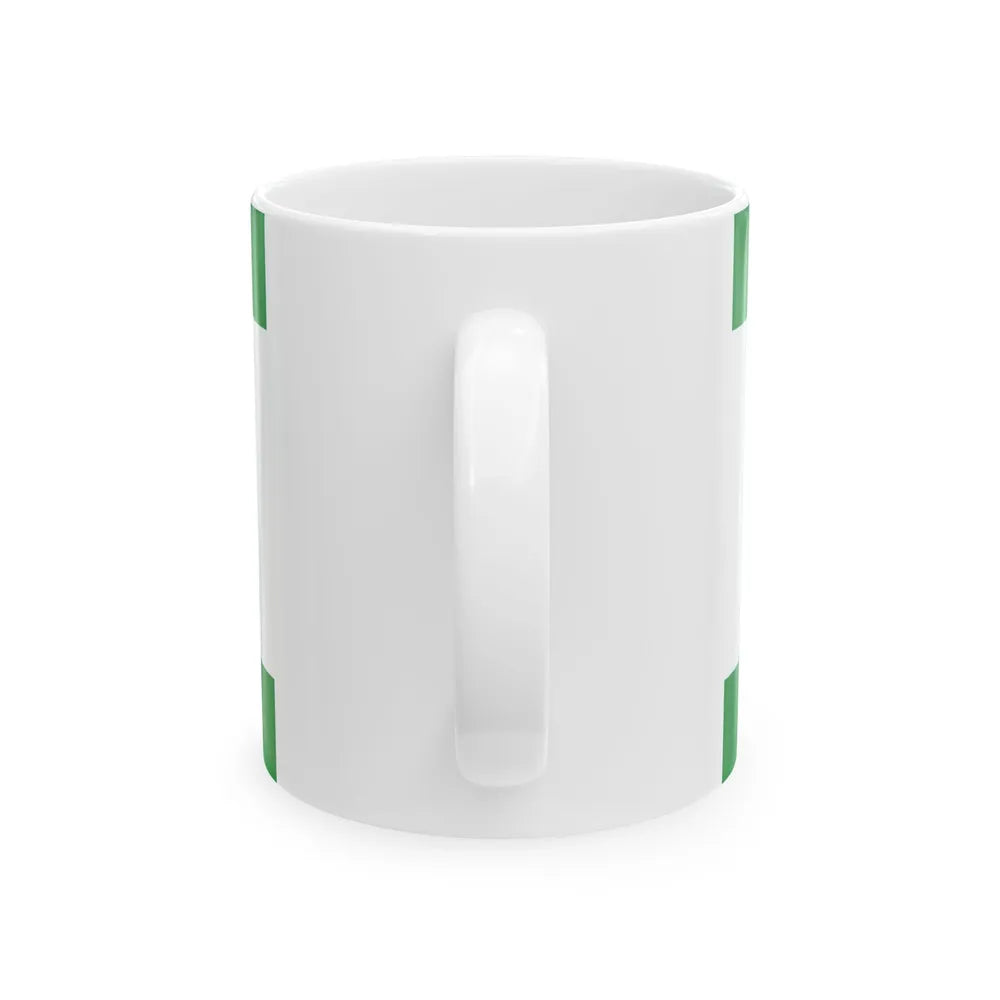 Flag of the Party of Democratic Action variant (Bosnia and Herzegovina) White Coffee Mug - Go Mug Yourself