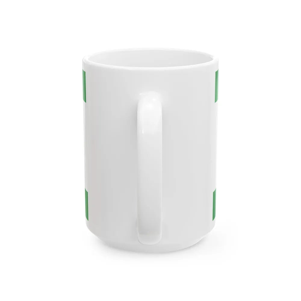Flag of the Party of Democratic Action variant (Bosnia and Herzegovina) White Coffee Mug - Go Mug Yourself