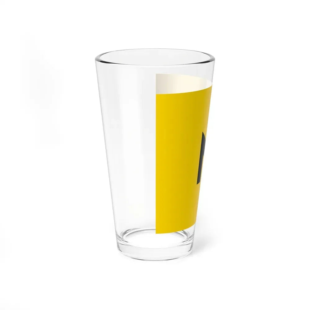 Flag of the Patriot of Ukraine party AZOV (Ukraine) Pint Glass 16oz - Go Mug Yourself