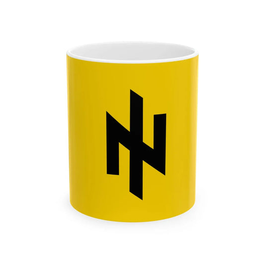 Flag of the Patriots of Ukraine (Ukraine) White Coffee Mug 11oz - Go Mug Yourself