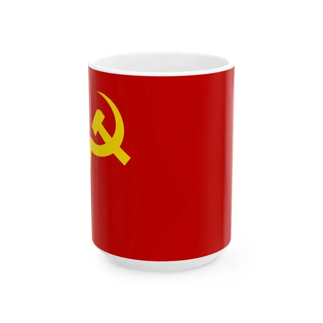 Flag of the PCP-CBMR (Peru) White Coffee Mug 15oz - Go Mug Yourself