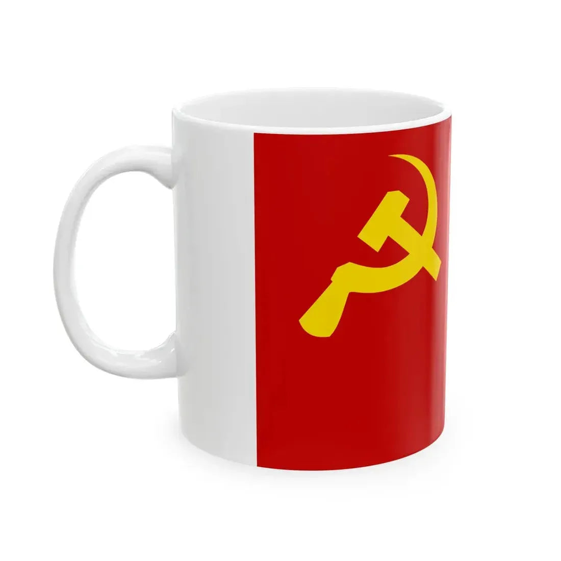 Flag of the PCP-CBMR (Peru) White Coffee Mug - Go Mug Yourself