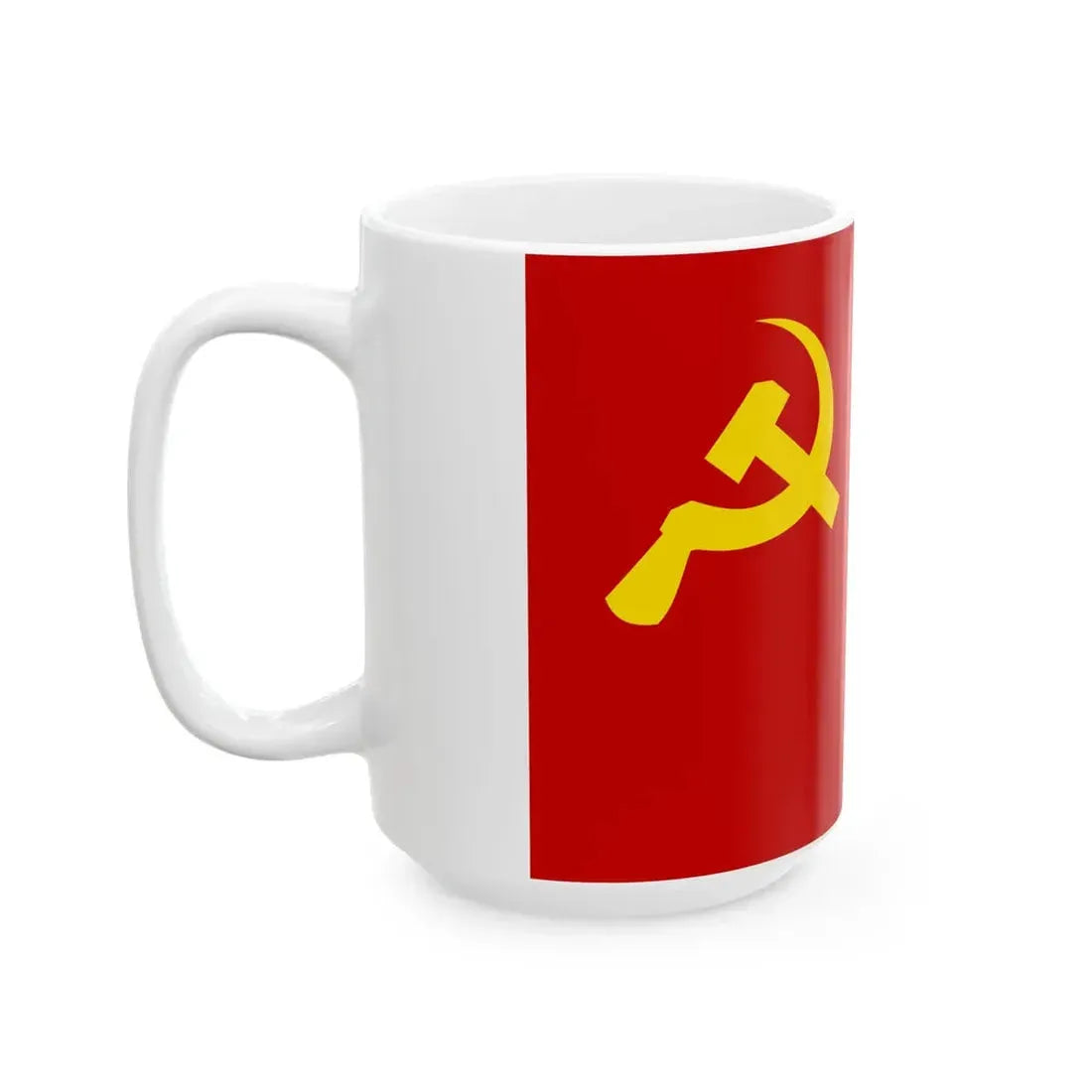 Flag of the PCP-CBMR (Peru) White Coffee Mug - Go Mug Yourself