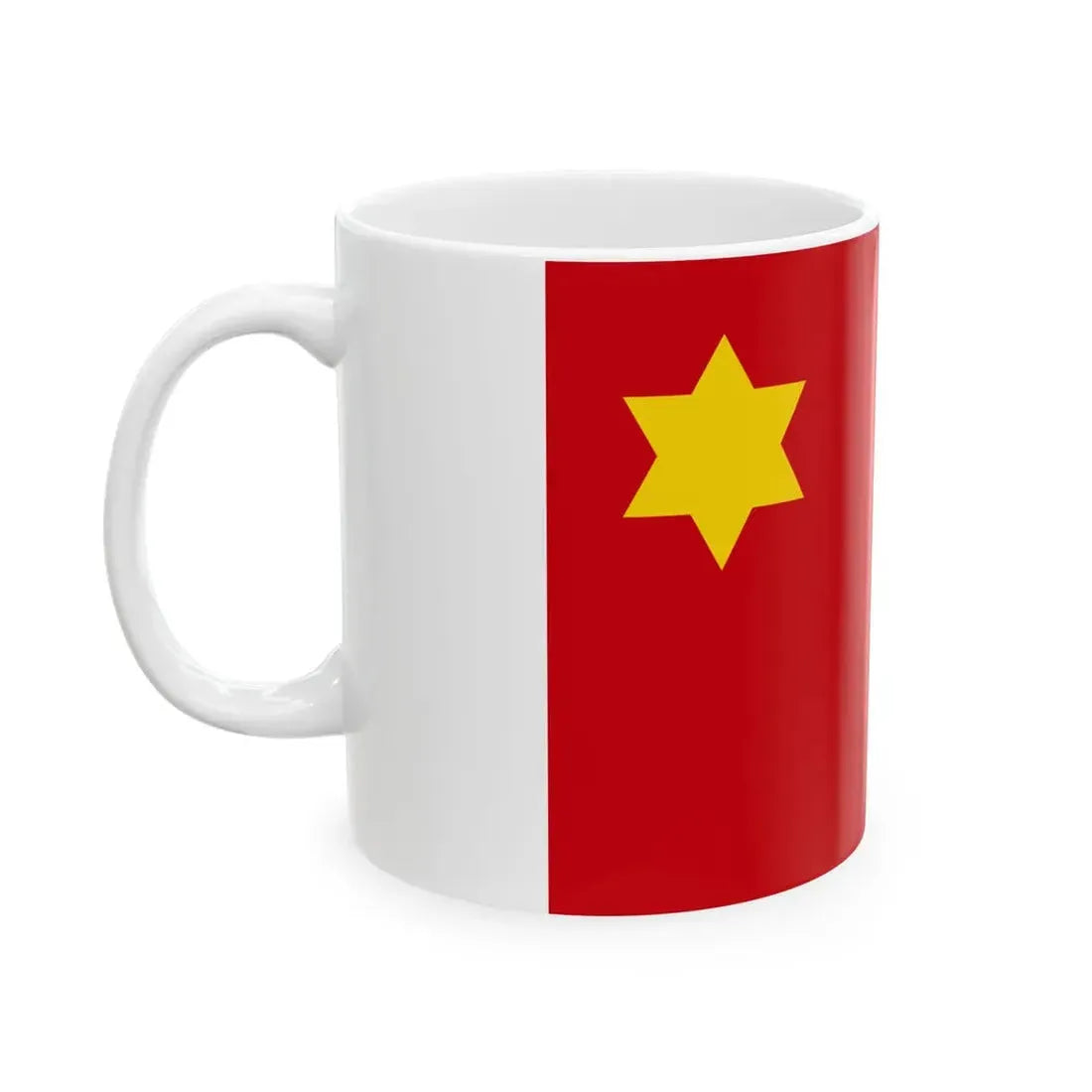 Flag of the Peoples Anti-Imperialist Association (China) White Coffee Mug - Go Mug Yourself