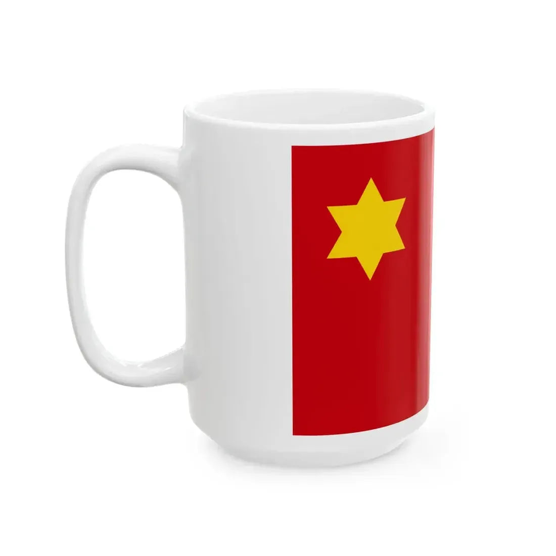 Flag of the Peoples Anti-Imperialist Association (China) White Coffee Mug - Go Mug Yourself