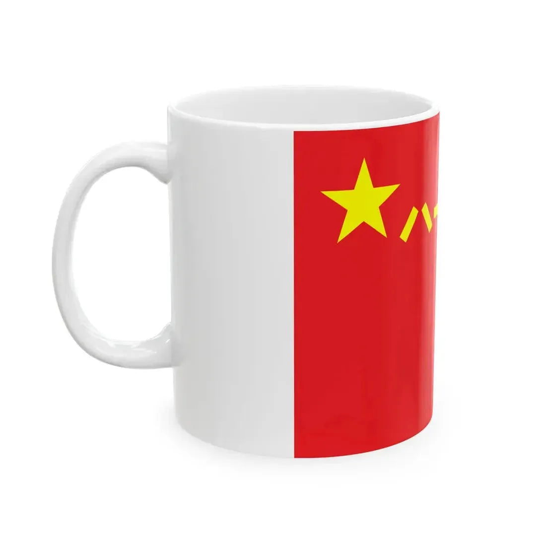 Flag of the Peoples Liberation Army (China) White Coffee Mug - Go Mug Yourself