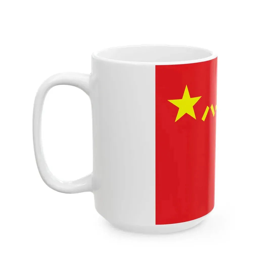 Flag of the Peoples Liberation Army (China) White Coffee Mug - Go Mug Yourself