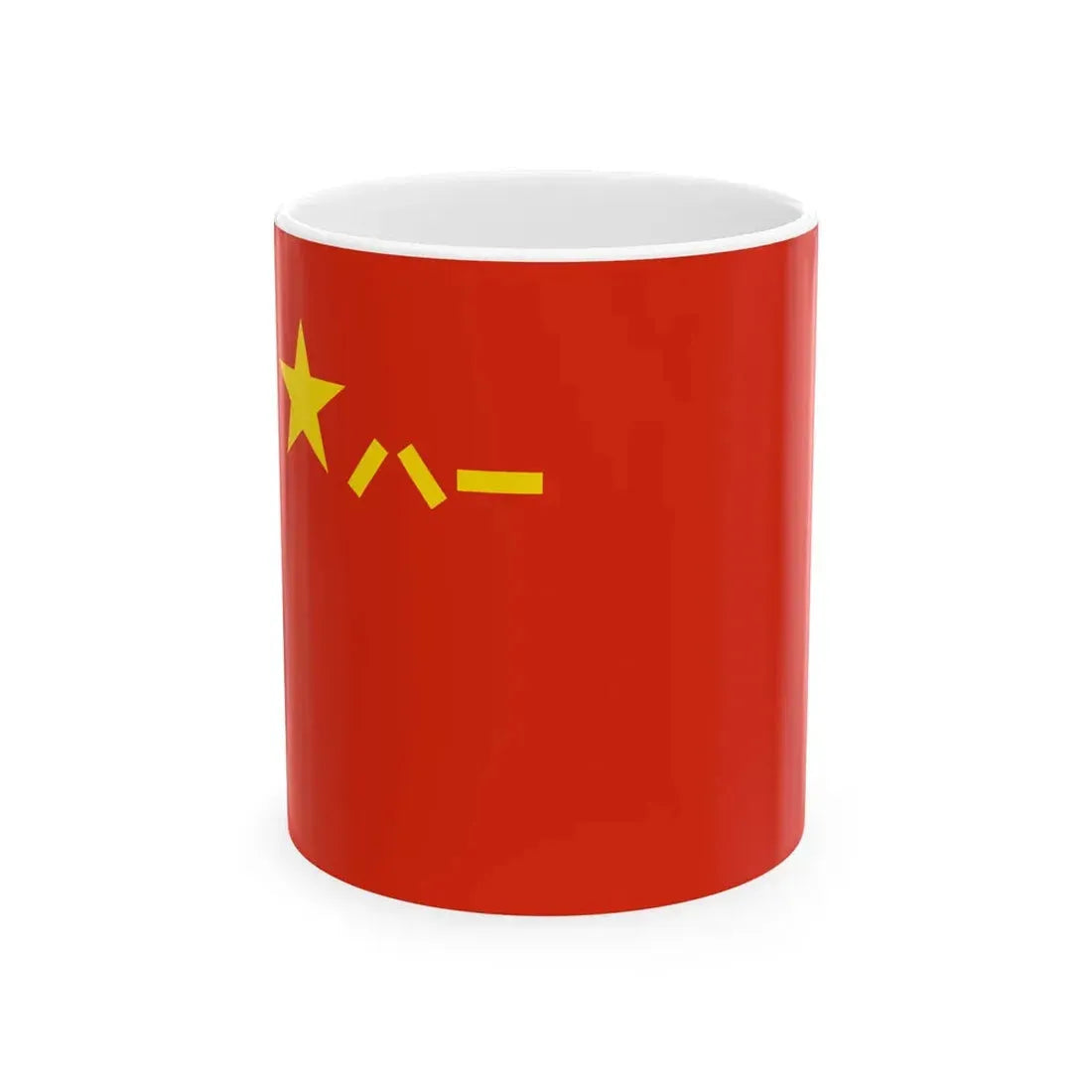 Flag of the Peoples Liberation Army II (China) White Coffee Mug 11oz - Go Mug Yourself