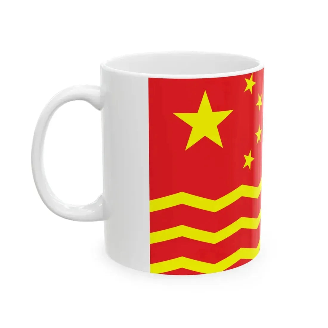 Flag of the Peoples Navigation Company of China (China) White Coffee Mug - Go Mug Yourself