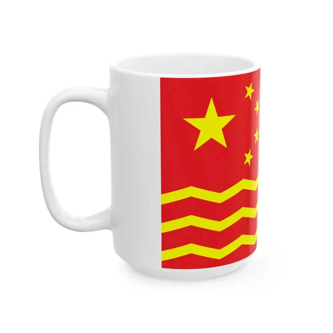Flag of the Peoples Navigation Company of China (China) White Coffee Mug - Go Mug Yourself