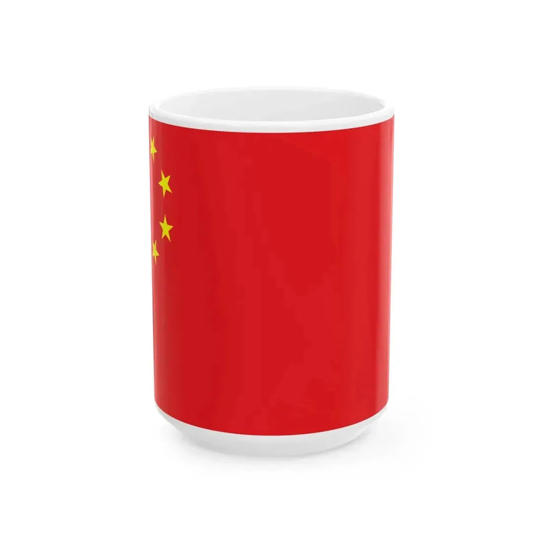 Flag of the Peoples Republic of China 2-1 (China) White Coffee Mug 15oz - Go Mug Yourself