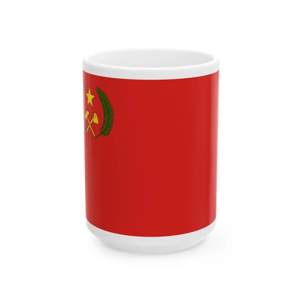 Flag of the Peoples Republic of the Congo (Congo) White Coffee Mug 15oz - Go Mug Yourself