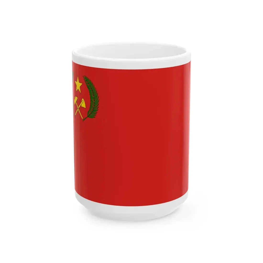 Flag of the Peoples Republic of the Congo (Congo) White Coffee Mug 15oz - Go Mug Yourself